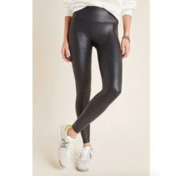 NWT SPANX Women’s Faux Leather Leggings - Black - Size Medium - Picture 6 of 10